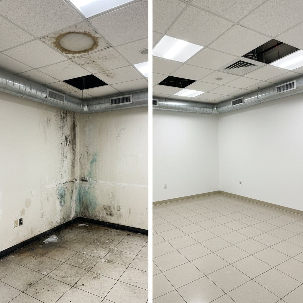Bathroom & Kitchen Mold Removal restoration β commercial office space of commercial property in Ho-Ho-Kus, NJ